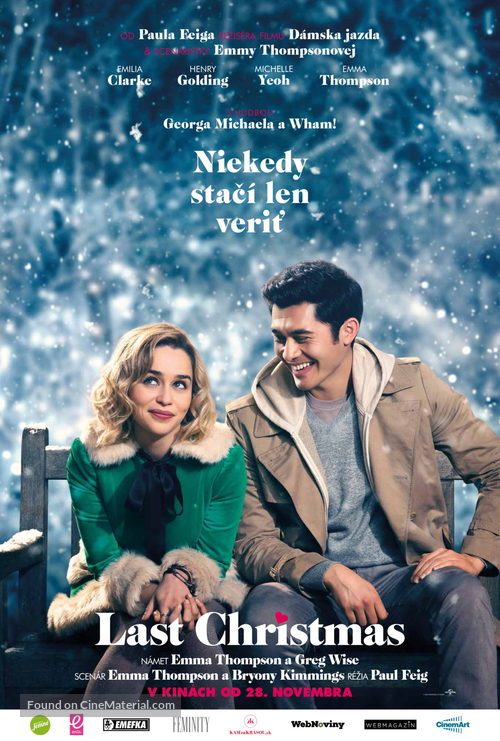 Last Christmas - Slovak Movie Poster