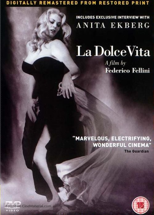 La dolce vita - British DVD movie cover