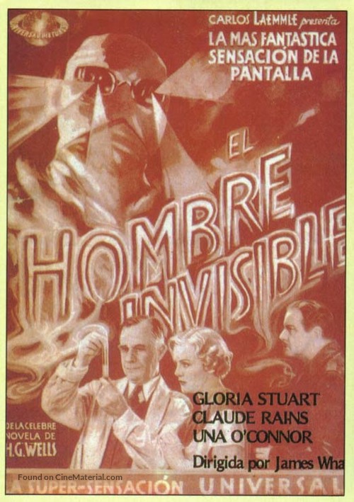 The Invisible Man - Spanish Movie Poster