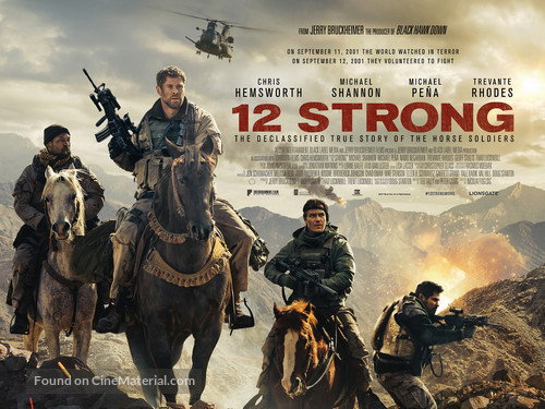 12 Strong - British Movie Poster
