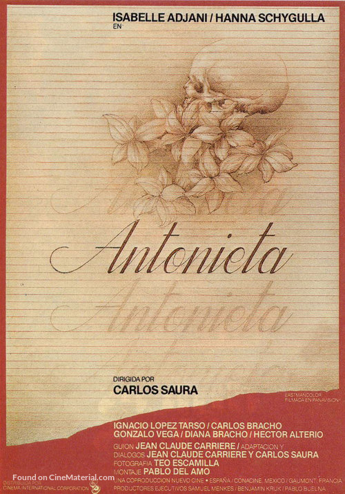 Antonieta - Spanish Movie Poster