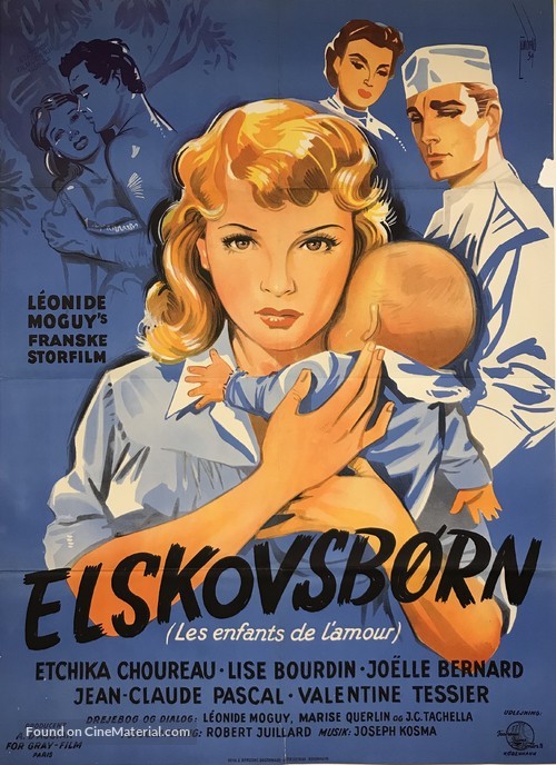 Les enfants de l&#039;amour - Danish Movie Poster