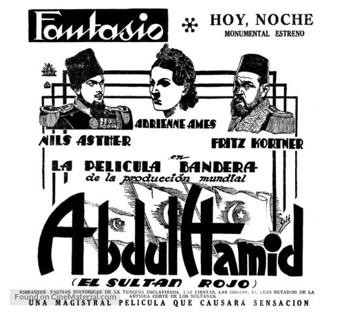 Abdul the Damned - Spanish poster