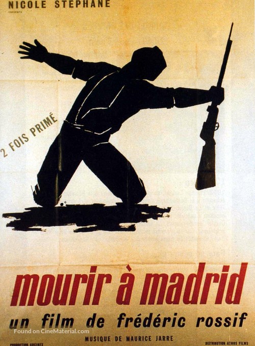 Mourir &agrave; Madrid - French Movie Poster