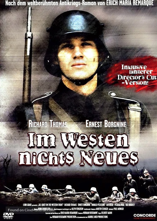 All Quiet on the Western Front - German DVD movie cover