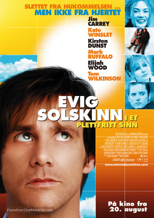 Eternal Sunshine of the Spotless Mind - Norwegian Movie Poster