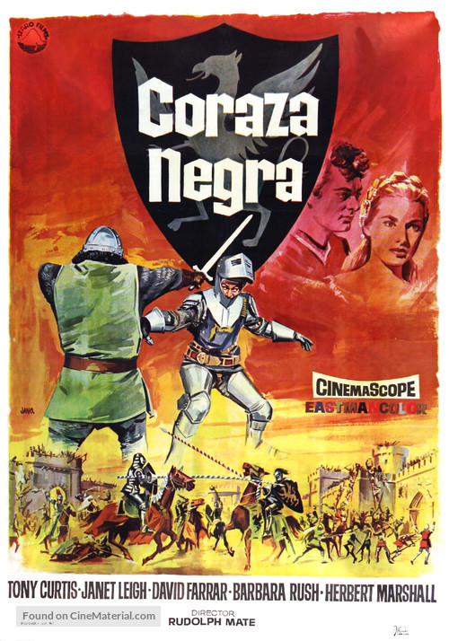 The Black Shield of Falworth - Spanish Movie Poster