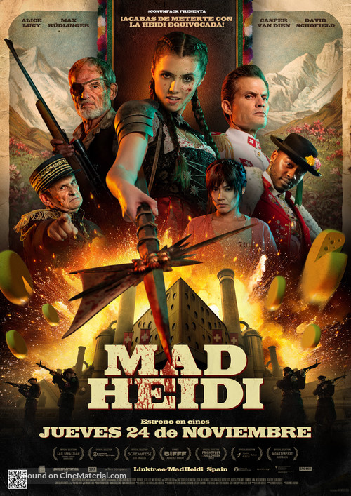 Mad Heidi - Spanish Movie Poster