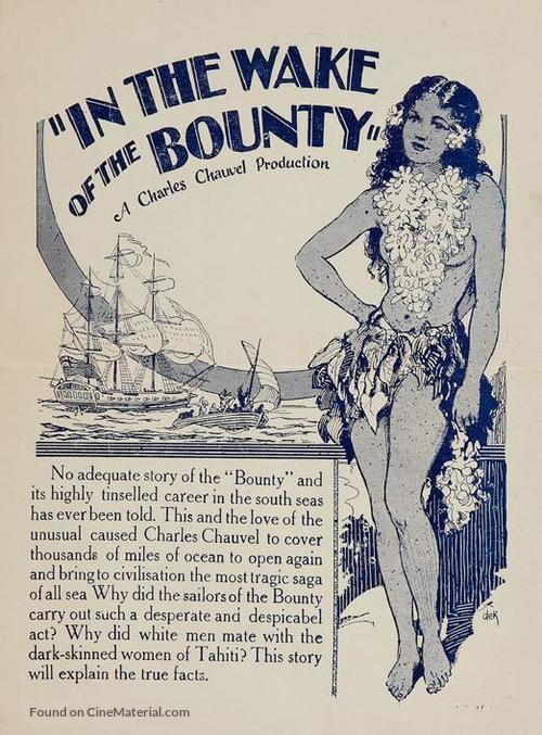 In the Wake of the Bounty - Australian Movie Poster