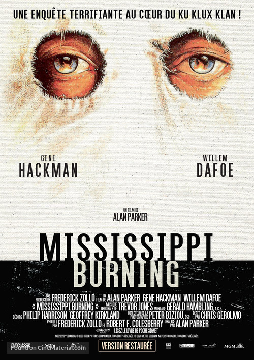 Mississippi Burning - French Re-release movie poster