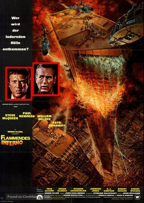 The Towering Inferno - German Movie Poster