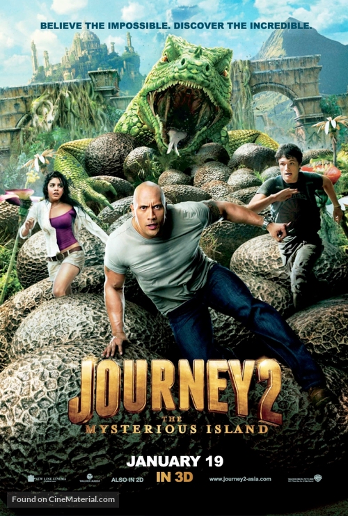 Journey 2: The Mysterious Island - Malaysian Movie Poster