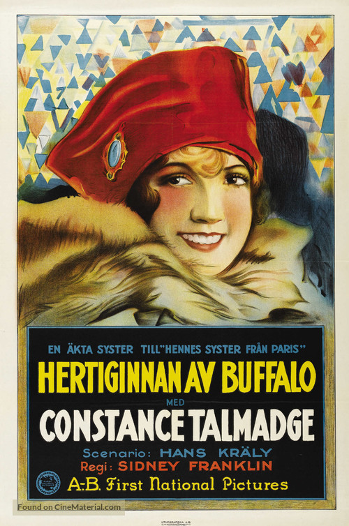 The Duchess of Buffalo - Swedish Movie Poster