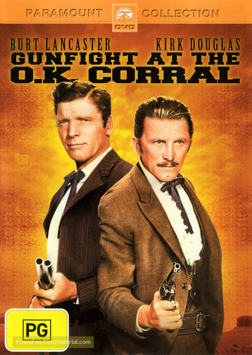 Gunfight at the O.K. Corral - Australian Movie Cover