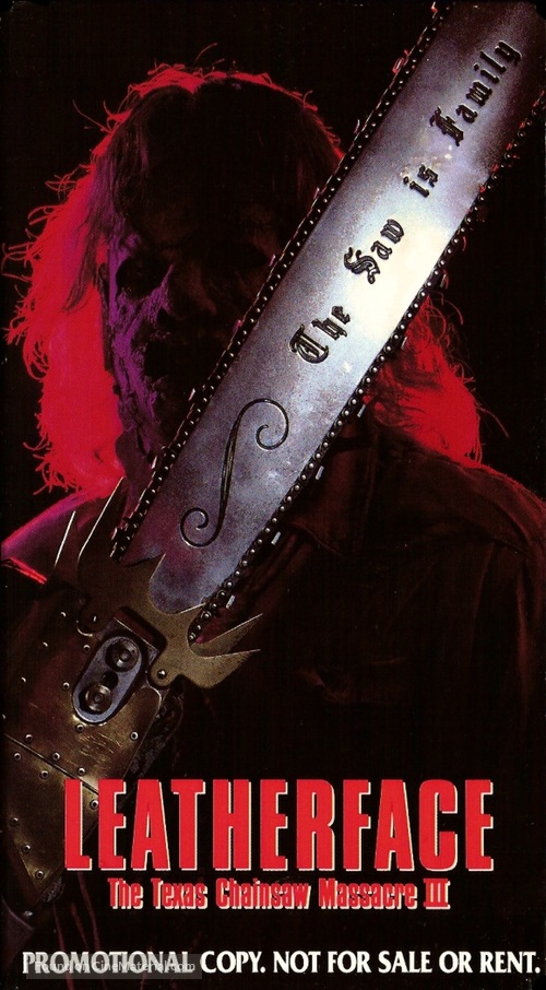 Leatherface: Texas Chainsaw Massacre III - VHS movie cover