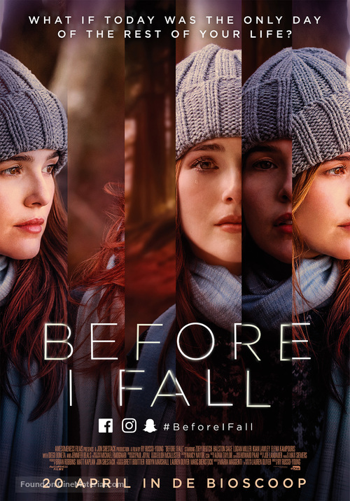 Before I Fall - Dutch Movie Poster