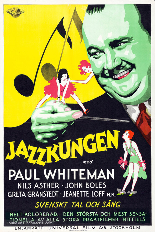 King of Jazz - Swedish Movie Poster