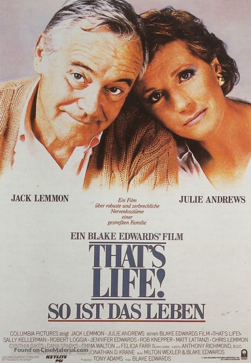 That&#039;s Life! - German Movie Poster