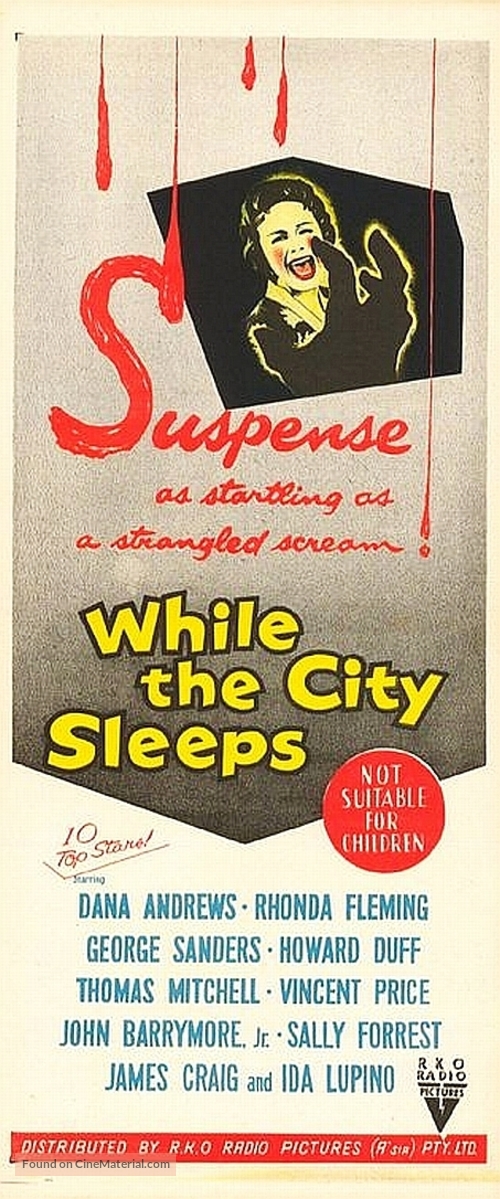 While the City Sleeps - Australian Movie Poster