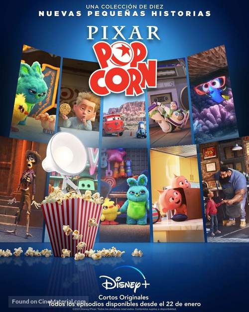 &quot;Pixar Popcorn&quot; - Mexican Movie Poster