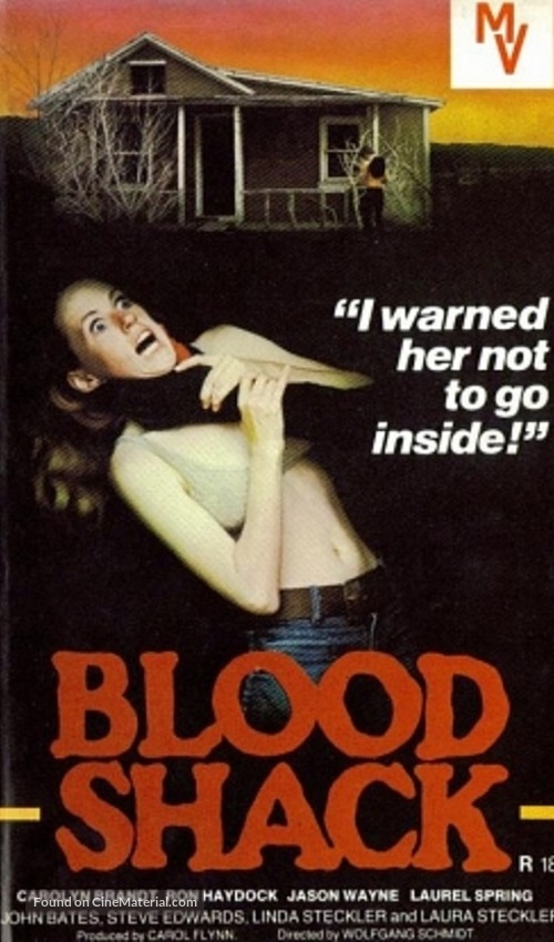 Blood Shack - British VHS movie cover