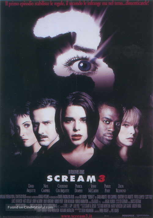 Scream 3 - Italian Movie Poster