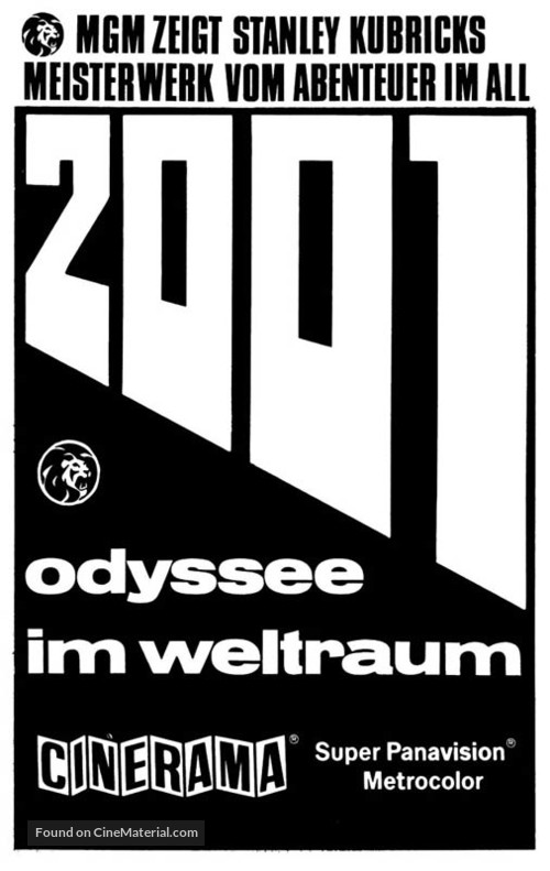 2001: A Space Odyssey - German Movie Poster