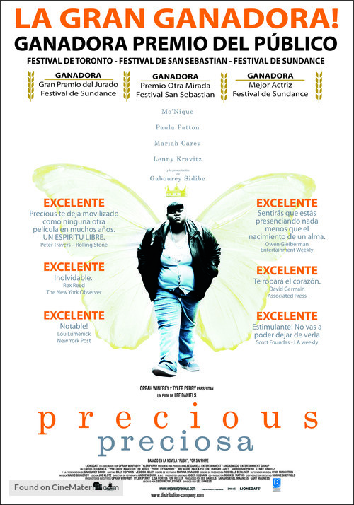 Precious: Based on the Novel Push by Sapphire - Argentinian Movie Poster
