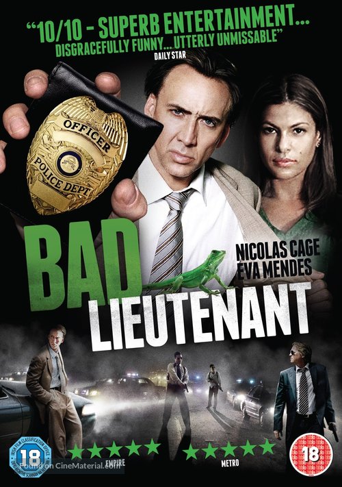 The Bad Lieutenant: Port of Call - New Orleans - British Movie Cover