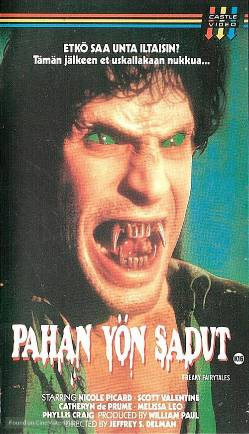 Deadtime Stories - Finnish VHS movie cover