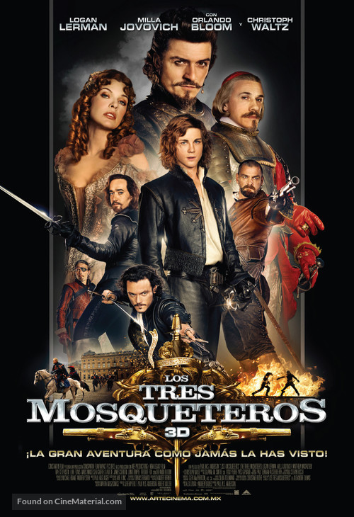 The Three Musketeers - Mexican Movie Poster