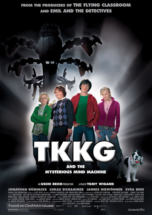 TKKG und die r&auml;tselhafte Mind-Machine - British Movie Poster