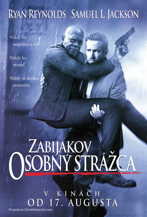 The Hitman&#039;s Bodyguard - Slovak Movie Poster