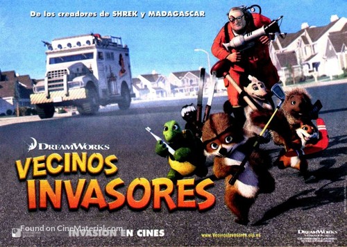 Over the Hedge - Spanish Movie Poster