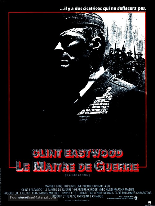 Heartbreak Ridge - French Movie Poster