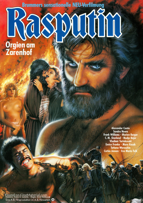 Rasputin - Orgien am Zarenhof - German Movie Poster