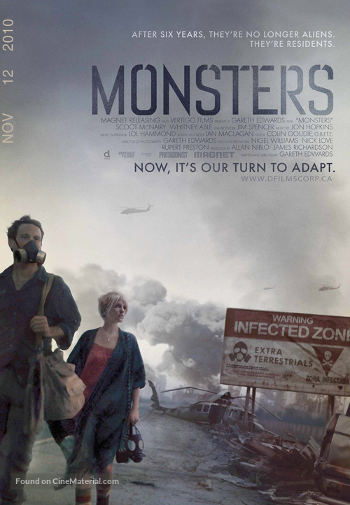 Monsters - Canadian Movie Poster