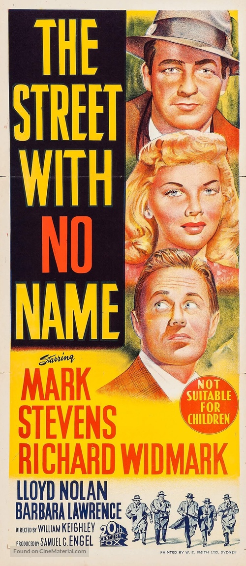 The Street with No Name - Australian Movie Poster