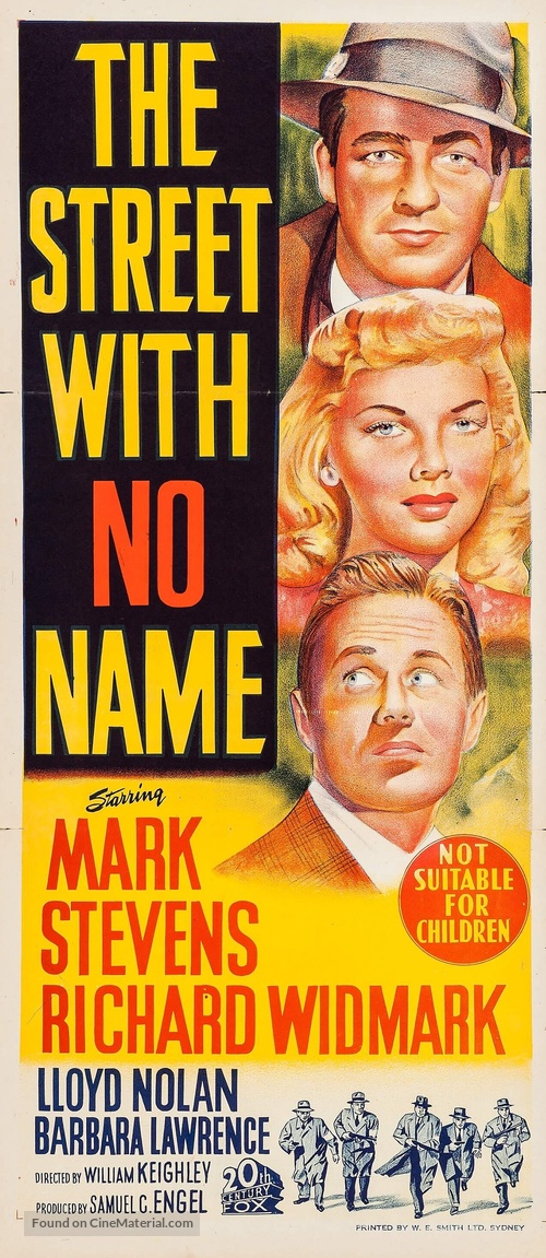 The Street with No Name - Australian Movie Poster