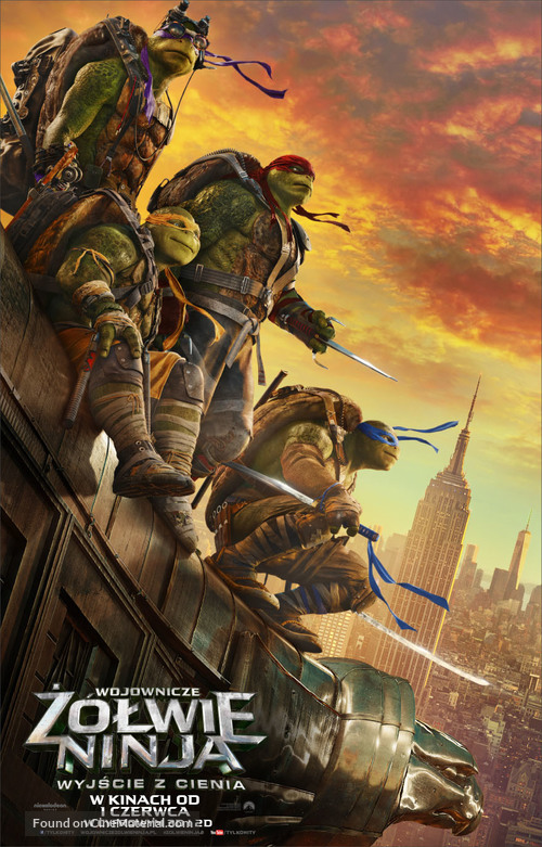 Teenage Mutant Ninja Turtles: Out of the Shadows - Polish Movie Poster