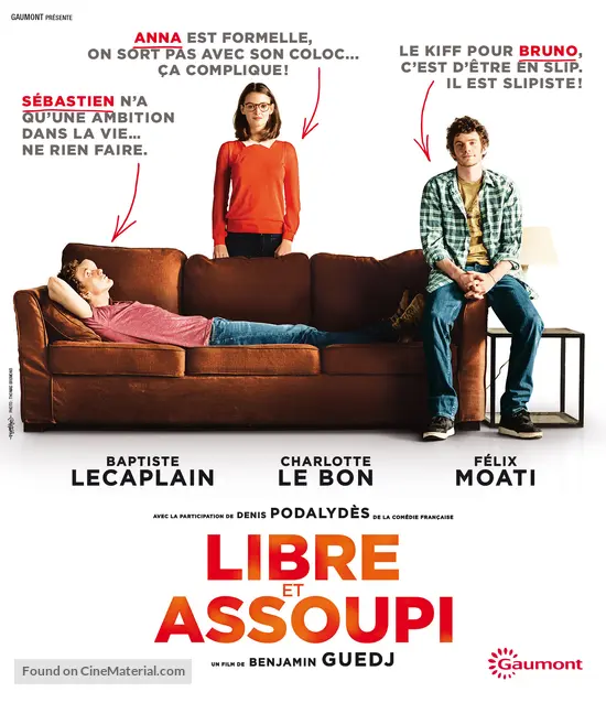 Libre et assoupi - French Blu-Ray movie cover