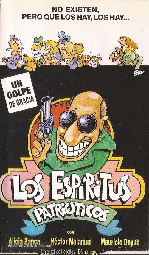 Los esp&iacute;ritus patri&oacute;ticos - Argentinian VHS movie cover