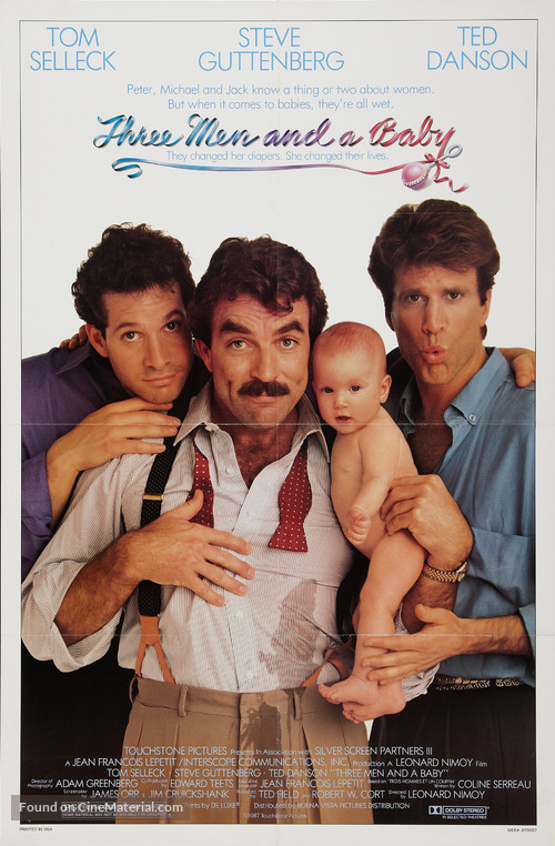 Three Men and a Baby - Movie Poster