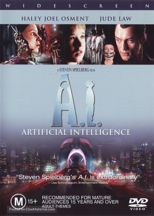 Artificial Intelligence: AI - Australian DVD movie cover