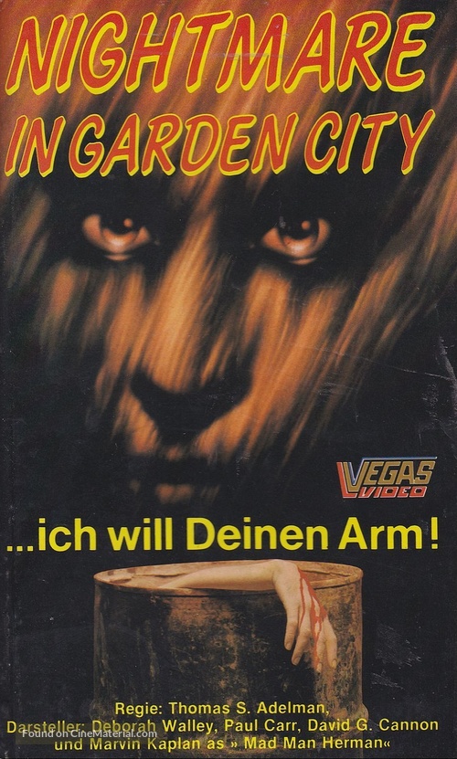 The Severed Arm - German VHS movie cover
