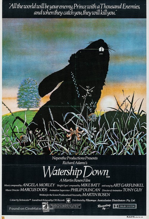 Watership Down - Australian Movie Poster