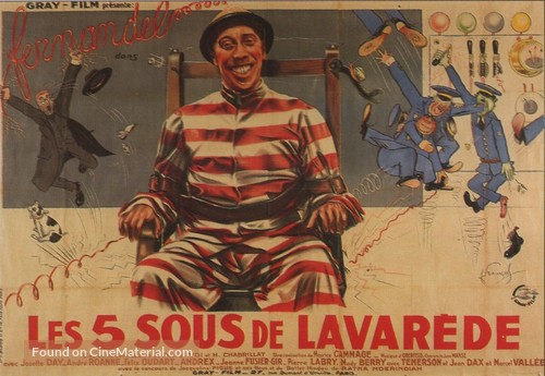 Les cinq sous de Lavar&eacute;de - French Movie Poster