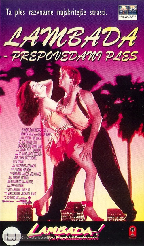 The Forbidden Dance - Croatian VHS movie cover