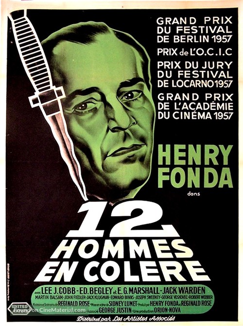 12 Angry Men - French Movie Poster