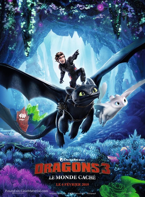 How to Train Your Dragon: The Hidden World - French Movie Poster